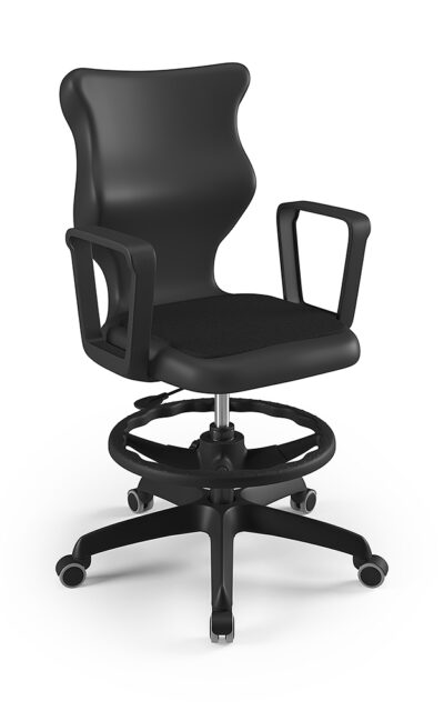 Krzesło szkolne Twist Soft z podłokietnikami i z podnóżkiem