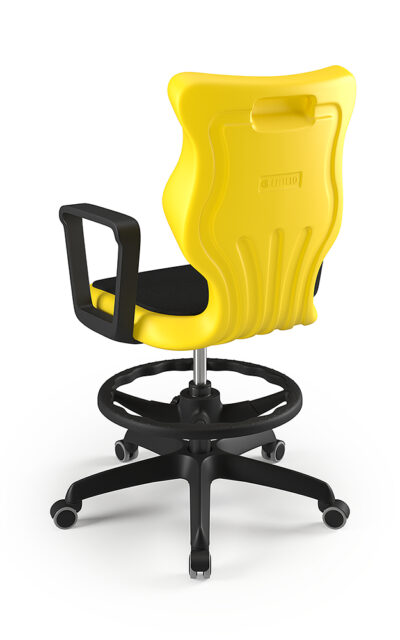Krzesło szkolne Twist Soft z podłokietnikami i z podnóżkiem