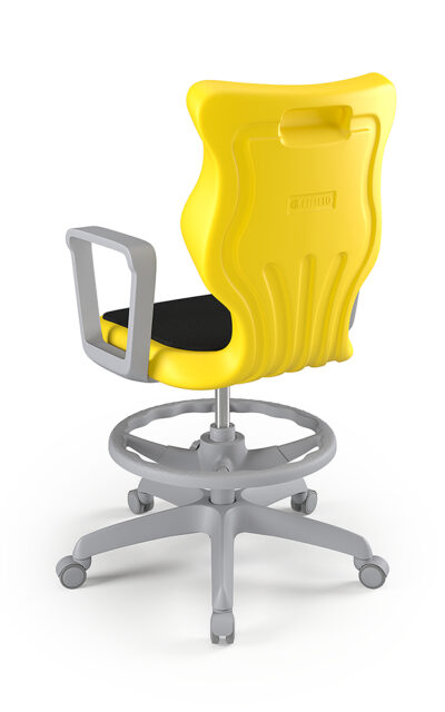 Krzesło szkolne Twist Soft z podłokietnikami i z podnóżkiem